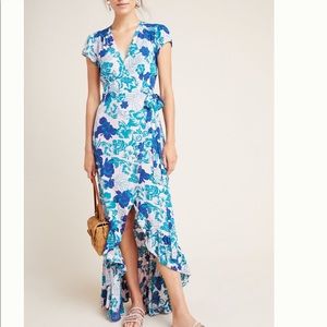 Anthropologie Tonga Wrap Maxi Dress by XIX Palms